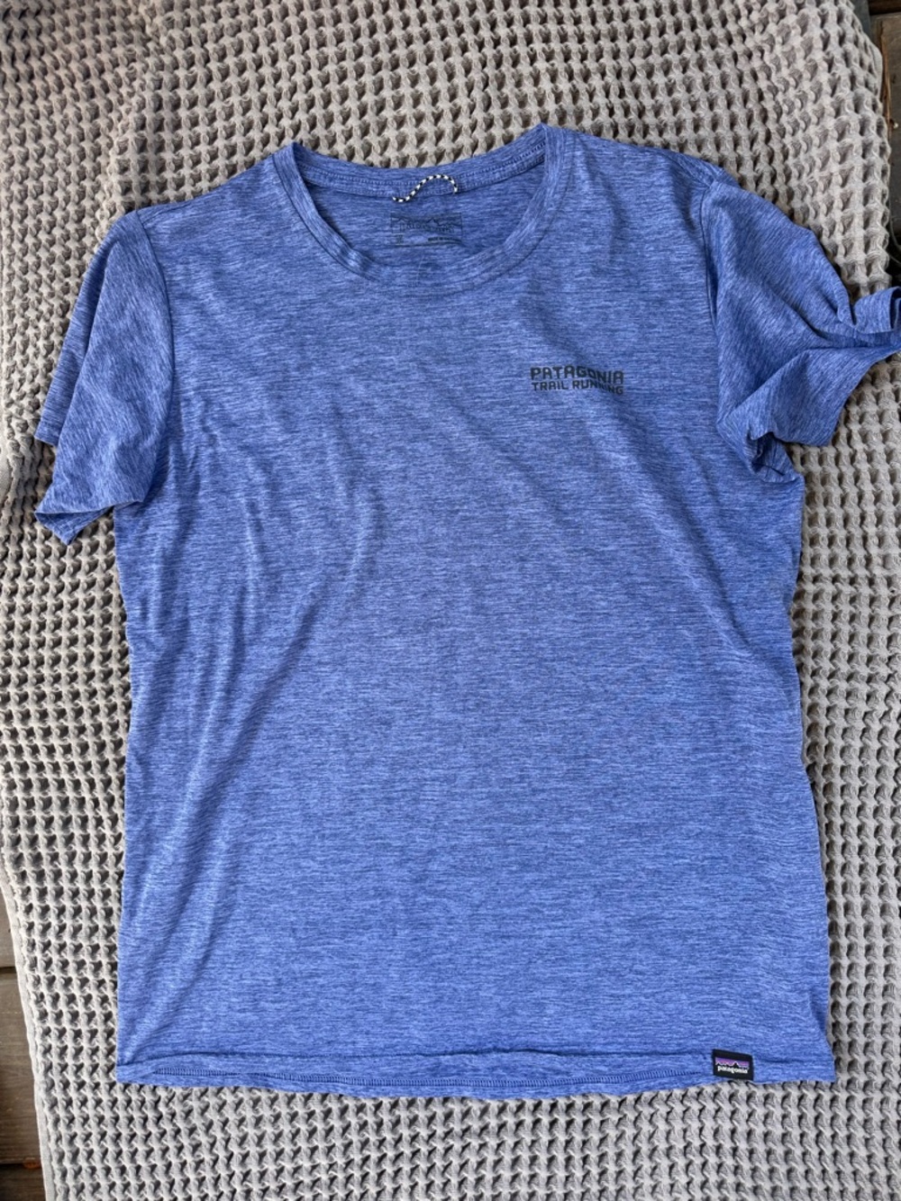 Patagonia Blue Heather Short-Sleeve Performance Tee